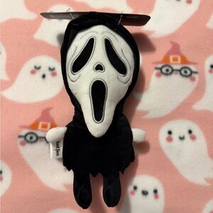 CultureFly Scream Ghost Face 10” Squeaky Dog Toy Plush NWT